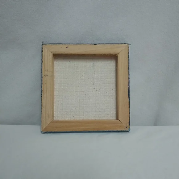 Mini Art Night Sky Small Art 4in4in Hand made Desk Art Gift Idea Accent Piece - Picture 5 of 5